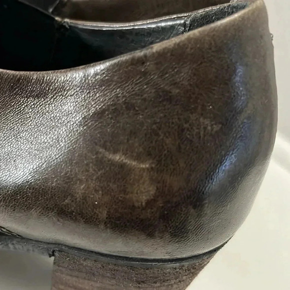 Mjus Italian Leather Slip On Brown Bootie - Picture 13 of 13